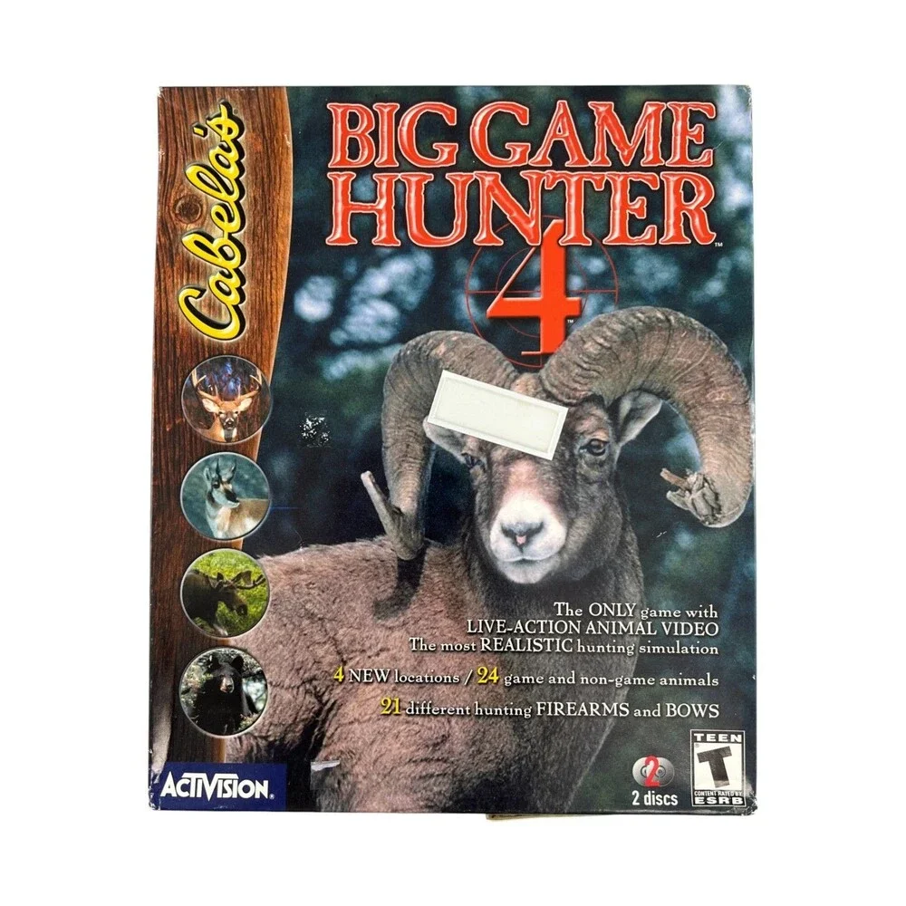 Cabelas Big Game Hunter 4 PC Big Box Sealed 2000